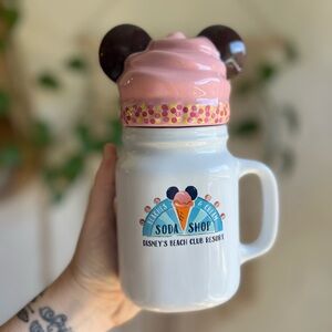 Disney Beaches & Cream Soda Shop Mug with Minnie Ears Lid – Everyday is Sundae